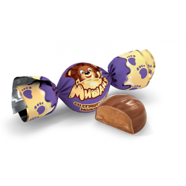 Купить Конфеты "Мишаня" со сгущенным молоком 1кг Купить Конфеты "Мишаня" со сгущенным молоком 1кг