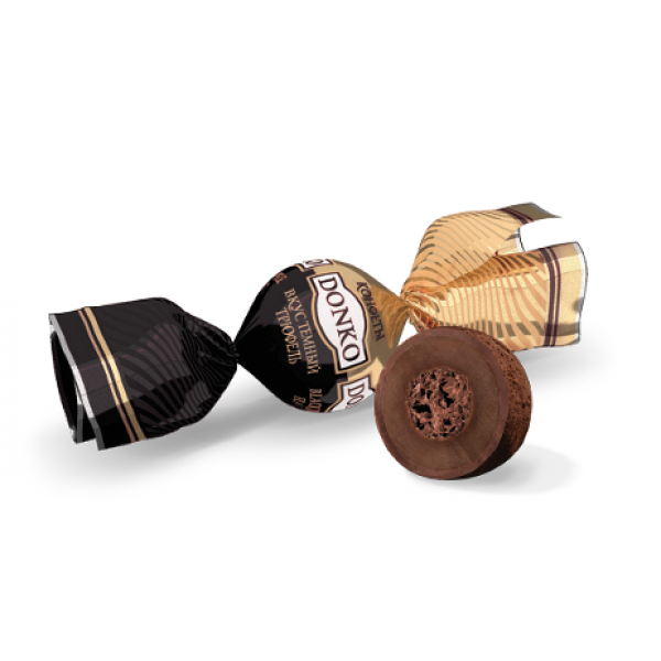 Купить Конфеты "Донко" вкус темный трюфель 1кг Купить Конфеты "Донко" вкус темный трюфель 1кг