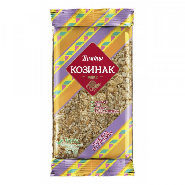 Купить Козинак микс (арахис,кунжут,лен) "Тимоша" 150гр 1/30шт Купить Козинак микс (арахис,кунжут,лен) "Тимоша" 150гр 1/30шт