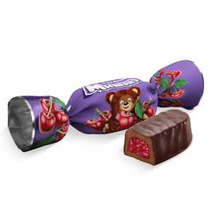 Конфеты "Мишаня" с вишневым джемом 1,5кг