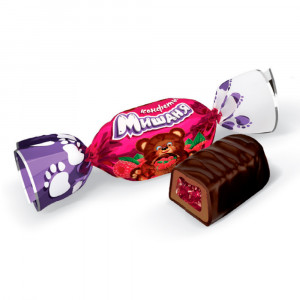 Конфеты "Мишаня" с малиновым вареньем 1,5кг