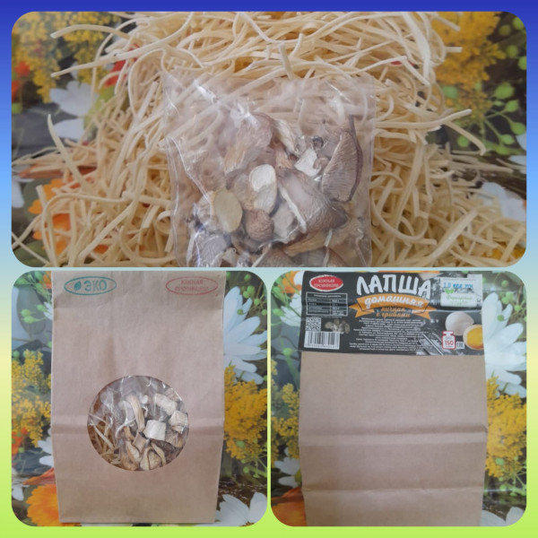 Купить Лапша домашняя с грибами 150 гр. Купить Лапша домашняя с грибами 150 гр.