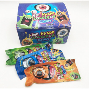 Карамель на неоновой палочке Глаз Eye Shape Lollipop 10гр