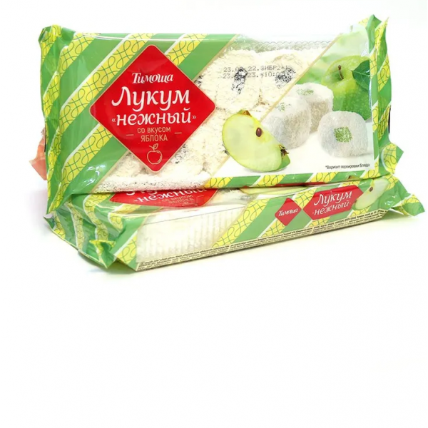 Купить Рахат-лукум "Нежный" "Тимоша" со вкусом яблока 250гр Купить Рахат-лукум "Нежный" "Тимоша" со вкусом яблока 250гр