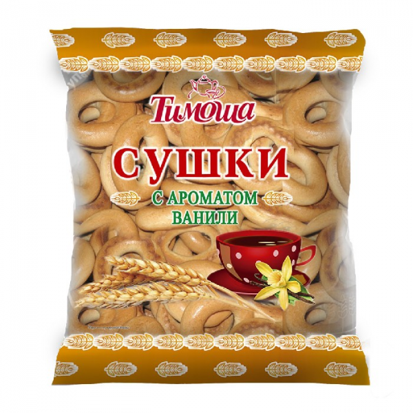 Купить Сушки "Тимоша" с ароматом ванили 200гр Купить Сушки "Тимоша" с ароматом ванили 200гр