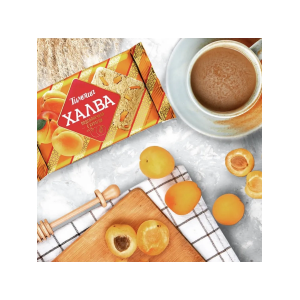 Халва подсолнечная "Тимоша" с курагой 250гр