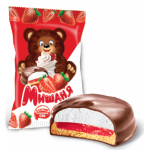 1383 Десерт "Мишаня" клубника со сливками 2кг