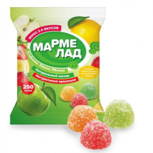 Мармелад "Фруктово-ягодная смесь" (тропик) 350 гр./15 шт