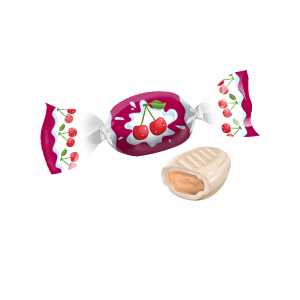 Карамель с молочной нач "Вишня со сливками" 1кг/5