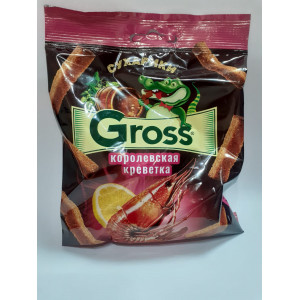 Gross сухарики со вкусом королевской креветки 40гр/60