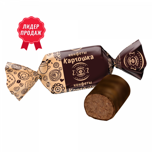 Купить Конфеты глазированные с корпусом типа пралине "Картошка" 1кг Купить Конфеты глазированные с корпусом типа пралине "Картошка" 1кг