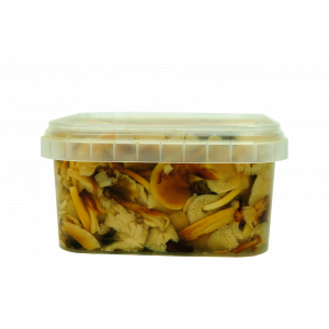 Грибы маринованные (опята) пластиковый контейнер 650 гр 1/5