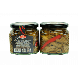 Грибы маринованные по-домашнему острые (вёшенки) 390 гр. стекло 1/6