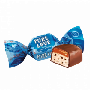 Конфеты Pure Love со вкусом сливки шоколад 500гр