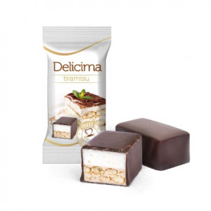 Конфеты глазир.комбинированные "Десерт Delicima Тирамису"  500 гр./6 шт
