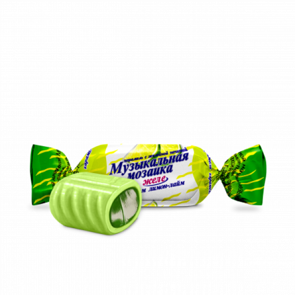 Купить Карамель с желейной начинкой Музыкальная мозайка желе со вкусом лимон-лайм 1кг/8 Купить Карамель с желейной начинкой Музыкальная мозайка желе со вкусом лимон-лайм 1кг/8