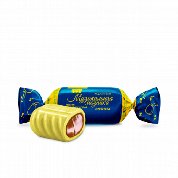 Купить Карамель с желейной начинкой Музыкальная мозайка желе со вкусом сливы 1кг/8 Купить Карамель с желейной начинкой Музыкальная мозайка желе со вкусом сливы 1кг/8