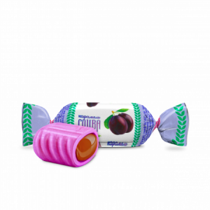 Карамель с фруктово-ягодной начинкой Слива 1кг