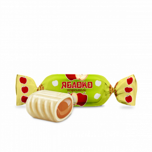 Карамель с фруктово-ягодной начинкой Яблоко 1кг/8