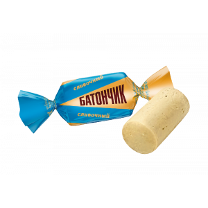 P128 Конфеты неглазир.с пралин корп."Батончик сливочный"  1кг/5