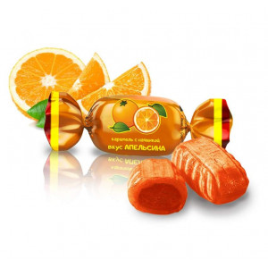 Карамель с фруктово-ягодной начинкой "Апельсин" 250 гр./16 шт