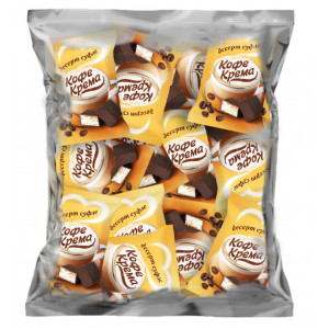 Конфеты глазир.кондит.глазурью "Кофе-Крема" нежное суфле 500 гр./10 шт