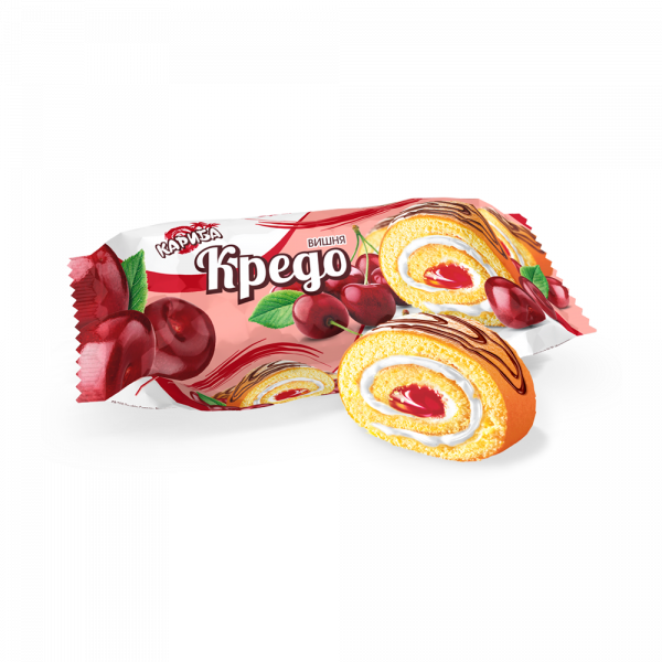Купить Рулет бисквитный "Кредо" вишня 160гр Купить Рулет бисквитный "Кредо" вишня 160гр