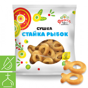 Х36 Х/Б бараночные сушка Стайка рыбок 200гр 1/24