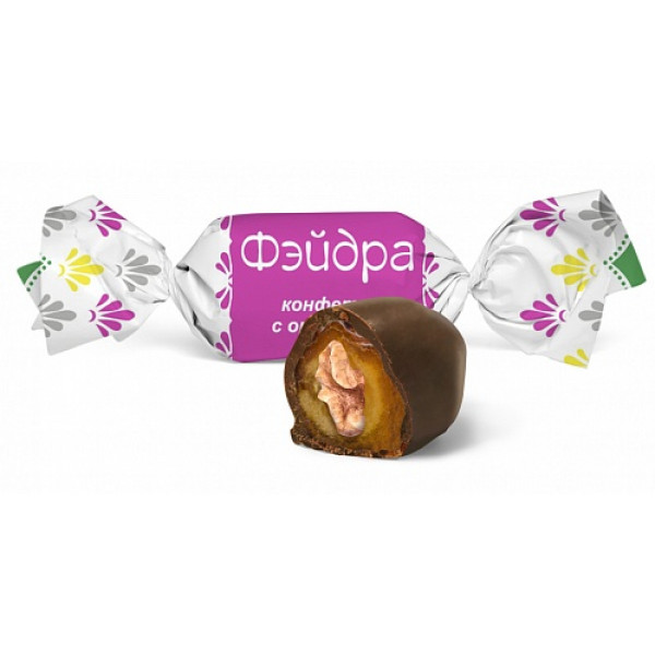 Купить Конфеты "Фейдра финики в шок. глазури с грец. орехом" 0,8кг Купить Конфеты "Фейдра финики в шок. глазури с грец. орехом" 0,8кг