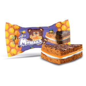 6201 Бисквитное пирожное "Мишаня" с медом 1,75кг