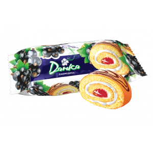 Рулет бисквитный "ДонКо" смородина 160гр