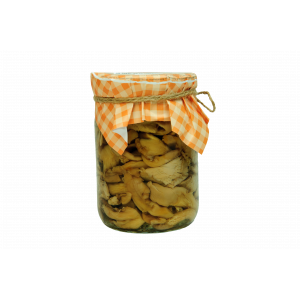 Грибы маринованные "по-домашнему острые" (вешенки) 500 гр. стекло (платок) 1/12