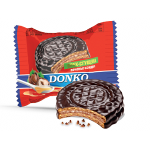 4566 Печенье-сэндвич "DonKo premium" орех-сгущенка " 50 гр/120