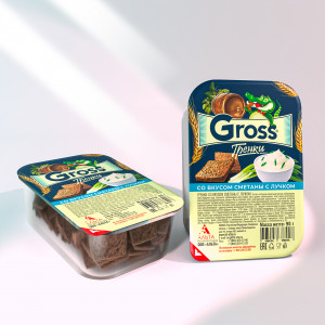 Gross гренки со вкусом чеснока и зелени 90гр